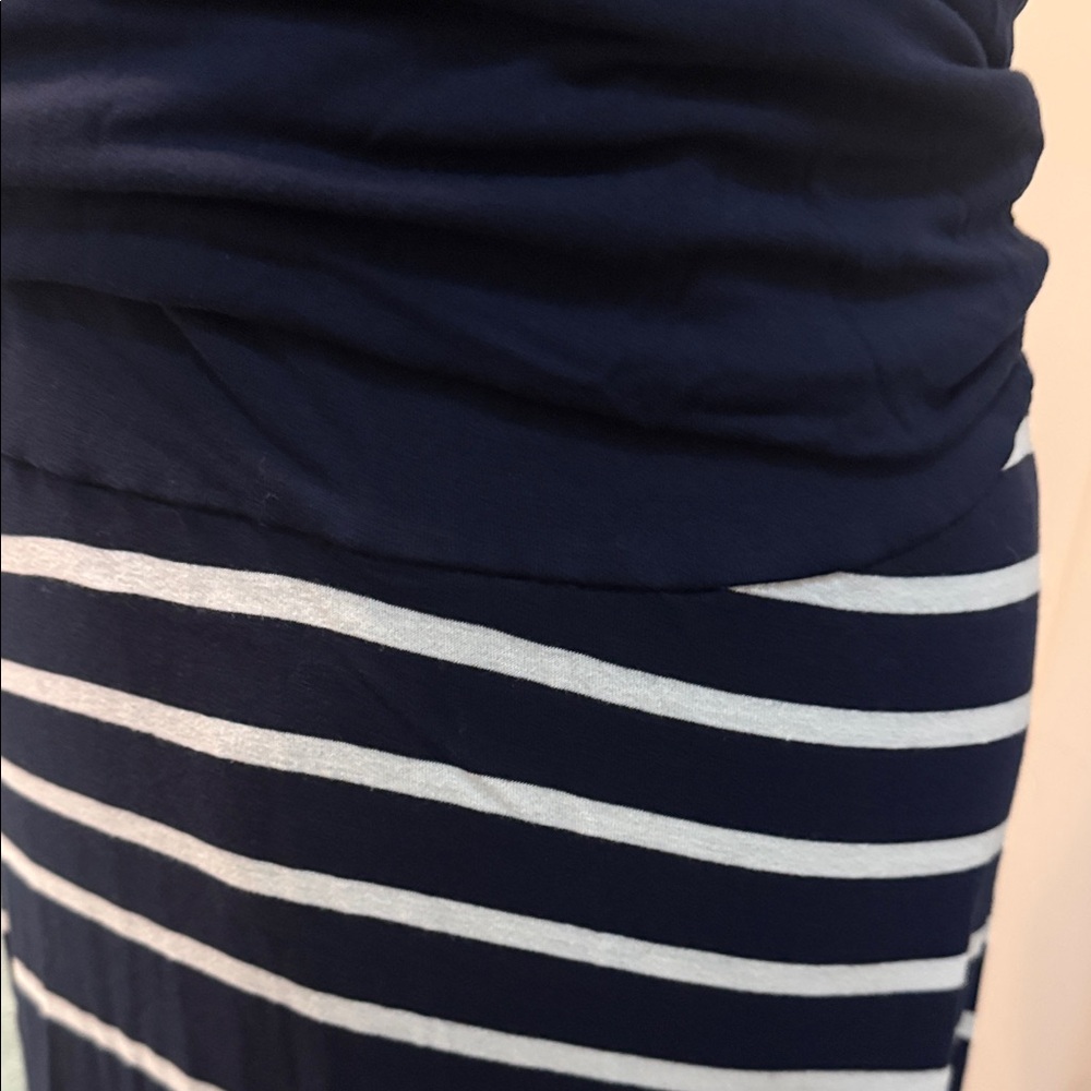 INC International Concepts Navy and White Maxi Skirt - Picture 3 of 3